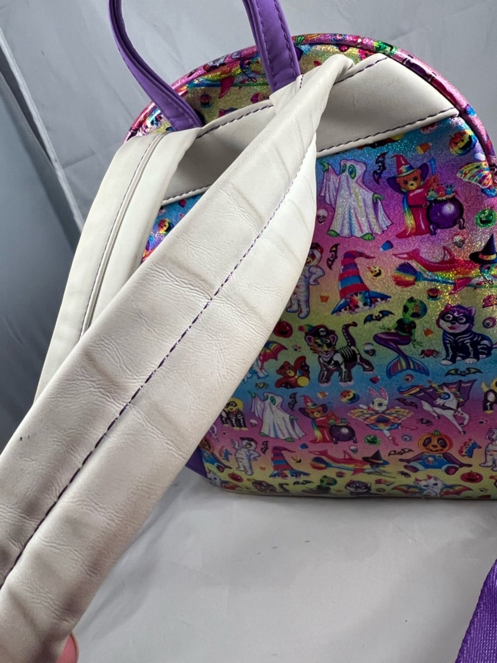 Loungefly Lisa Frank Halloween Print Mini Backpack Limited Glow In The Dark Rare - Picture 11 of 16